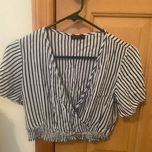 striped crop top
